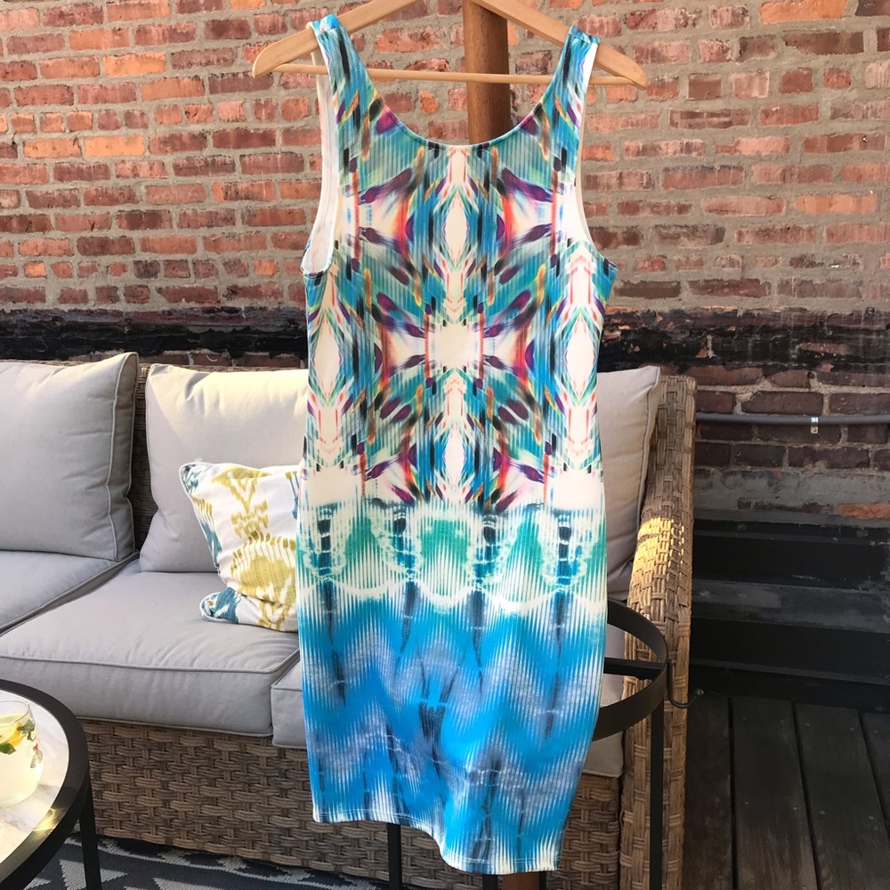 Bodycon abstract dress